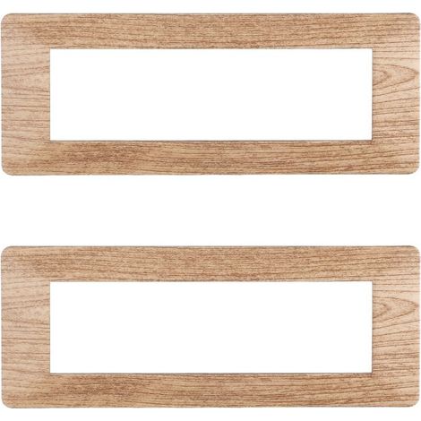 gloca Placche Plastica Compatibili Plana (2 Pezzi Legno chiaro, 7 Posti) (1/4)
