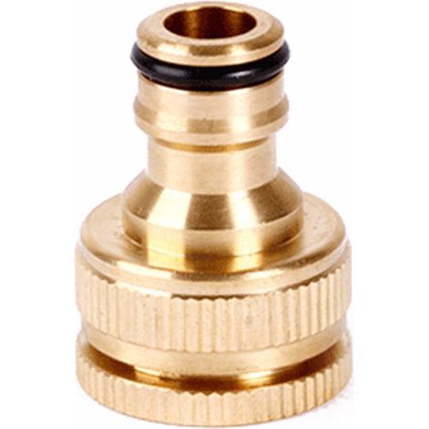 Adaptateur Robinet Laiton 1/2 Pouces Et 3/4 Pouces - Pour Raccordement Machine À Laver Robinet Cuisine Jardin - 20 mm 25 mm - 1 Pièce (1/5)
