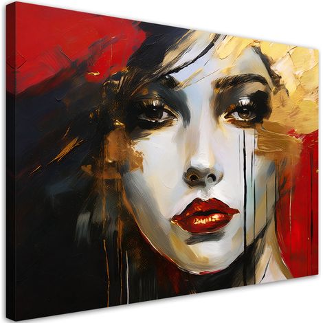 Tableau déco Femme Visage Abstraction 100x70 (1/5)