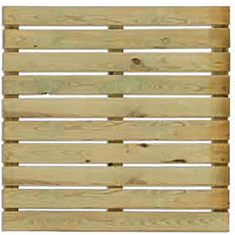 Pavimentazione da Esterno 1 Pezzo Mattonella Kiwi 100x100x3,8 cm in Legno Impregnato (1/2)