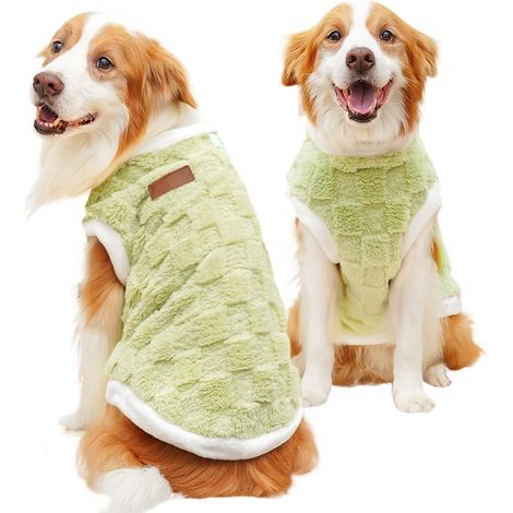 Chandails pour animaux de compagnie Manteau pour chien par temps froid en peluche Vêtements pour animaux de compagnie pour temps froid pour chats et chats – Gilet d'hiver pour chiens de taille (1/5)