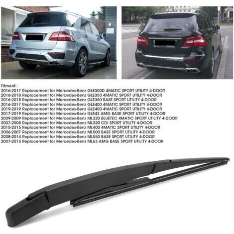 Rear Windshield Wiper Arm Blade A1648200744 Replacement for MercedesBenz W166 W164 ML350 ML500 (1/4)