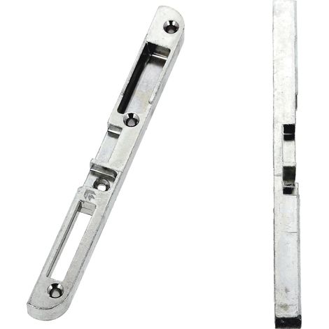 Ferco – Gâche centrale TRIMATIC à défoncer gauche – Pour crémones-serrures GU EUROPA R2 – Métal durable – Dimensions 190 x 18 x 13 mm