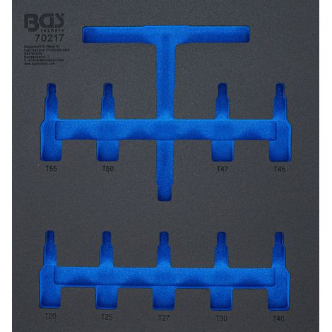 Organizzazione BGS Barquette 70217 schiuma dura robusta (1/3)