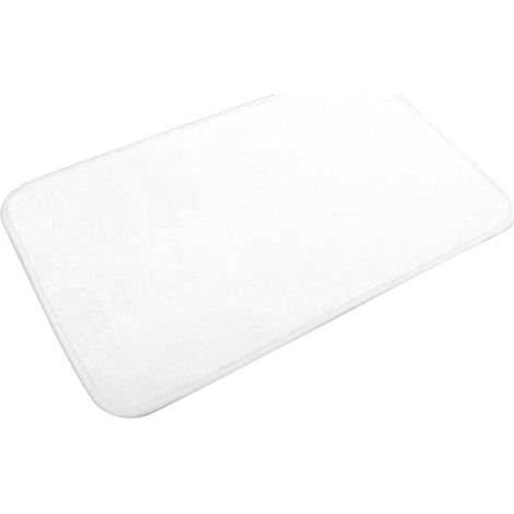 Tapis de Bain Microfibre "Vitamine II" 45x75cm Blanc (1/4)
