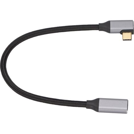 Câble d'extension USB-C 90° mâle-femelle 4K 100W PD 5A, 25 cm, USB 3.1 Gen 2 (1/5)