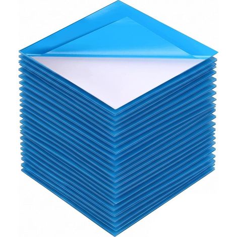 30 Patchs Bleu Transparents Réparation Piscine, Kit TPU 7x7cm Auto-Adhésif Sans Colle, Rustine Étanche Pour Fuites Piscines Gonflables (1/5)