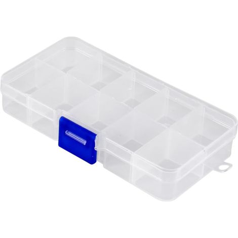 10 Stück Schmuck-Aufbewahrungsbox, Schmuck-Organizer, Perlenbehälter, klare Schmuck-Aufbewahrungsbox, Schmuck-Box, Schmuck-Organizer
