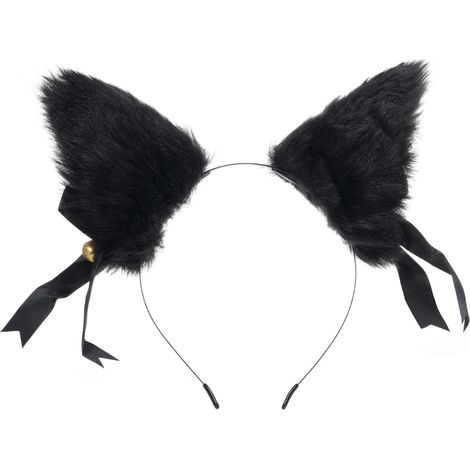 Pinza para el cabello con orejas de zorro, suave y esponjosa (diadema suave). (1/5)