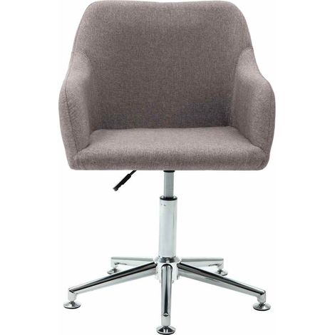 Maison Exclusive - Bürostuhl Drehbar Taupe Stoff (1/5)