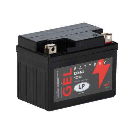 Landport 12V 4Ah 60A LTX4-3 Batteria per moto al piombo in gel