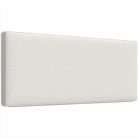 Tête de lit Panneau de mural en lin beige 140 x 60cm (1/5)