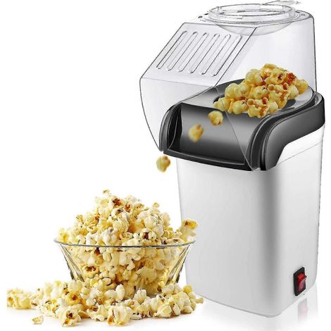 Fabricant de pop-corn à air, machine à pop-corn à air chaud électrique-1200w, prise américaine sans huile (1/5)