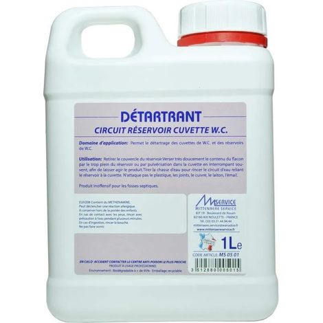 Desincrustante para circuito y depósito de inodoro