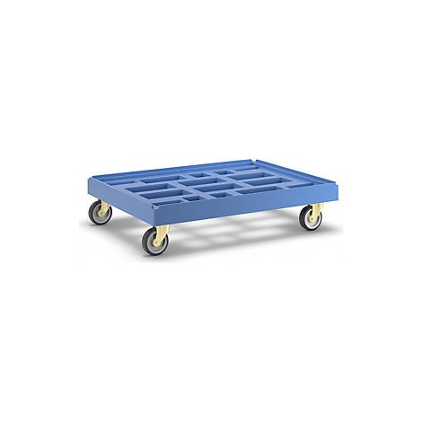Rodador de transporte  L x A 814 x 612 mm  de PEAD  azul