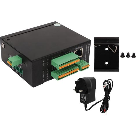 Module Ethernet M420T 16 sorties DO Modbus TCP, acquisition données AC100-240V, prise UK (1/5)