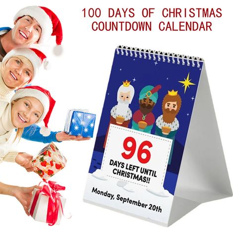 Calendrier de l'Avent 2022 (100 jours) – Calendrier de bureau (1/5)