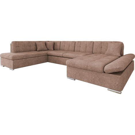 Sofá rinconero Comfivo Tilia I, Derecha, Función de descanso, Almacenaje, 345x205x76cm, 0 (1/5)