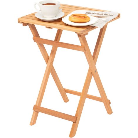 Tavolo da Esterno Stregna, 2 Posti, Tavolo Tavolino Pieghevole, 50x50x72h cm Marrone