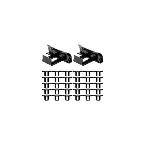 32 PcsClips de Drainage d'Eau de Panneau Solaire 30 mm, Clips de Drainage pour Panneau Solaire, Clips de Nettoyage de Module Panneaux Solaires PV pour Nettoyage Panneaux Photovoltaïques Accessoires