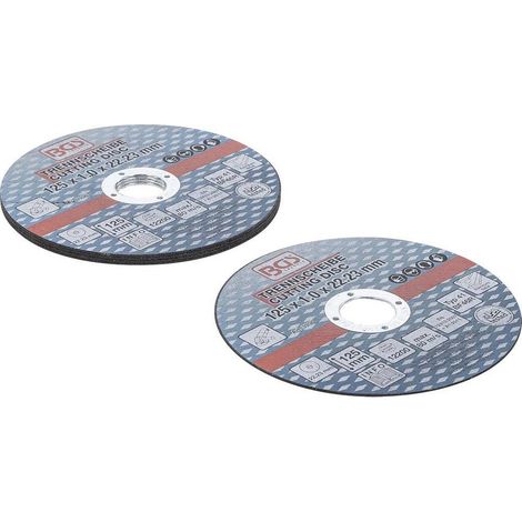 Disque à Couper Acier Inoxydable 125 x 1,0 x 22,2 mm - Lot de 5 pcs - Précision et Durabilité, Pro - D-Work