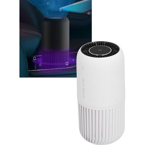 BelleRise – X3 LED-Luftreiniger – 3-Farben-Erkennung, USB-C, 360° – Auto, Büro, 15 cm (1/5)