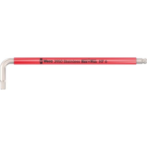 Wera 3950 SPKL Multicolour HF Winkelschlüssel, metrisch, Edelstahl, mit Haltefunktion, 6 x 172 mm - 05022696001 (1/5)