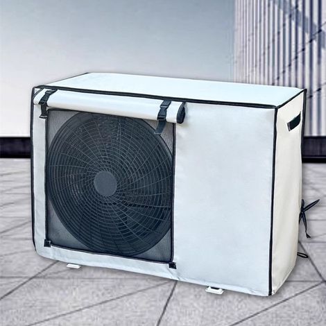 Housse de protection pour climatiseur extérieur, housse de protection imperméable et résistante au soleil et aux intempéries (80 x 55 x 30 cm)