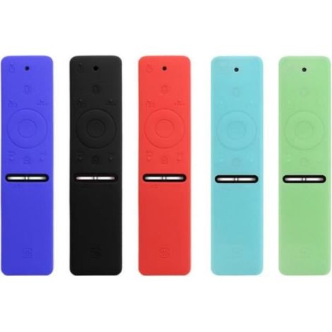 Coque Protection Télécommande - Silicone Souple Rouge - Compatible Avec Télécommandes Samsung Smart TV Standard - 1 Pièce (1/4)