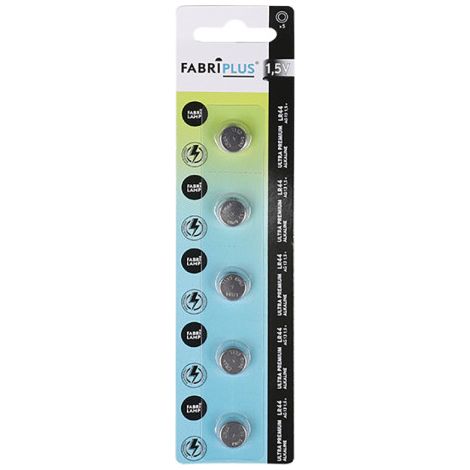 1,5v fabriplus pila a bottone alcalina lr44 20x15x0,8 cm