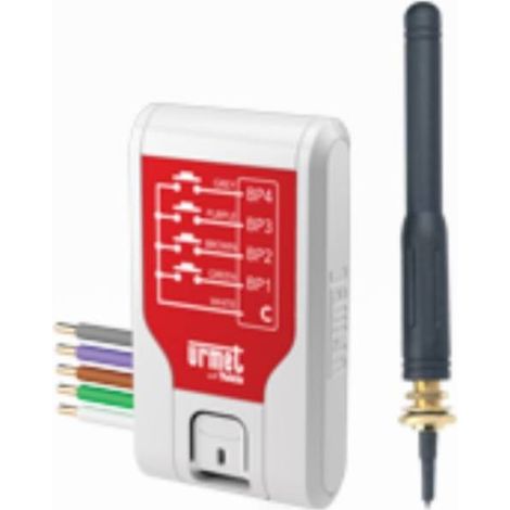 Emetteur encastré avec antenne 4 canaux indépendants Radio Zigbee - URMET E4BPX-UP (1/2)