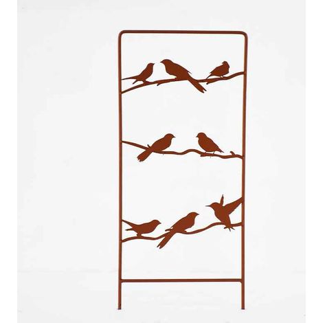 Treillage décoratif en fer oiseaux 15 x 1 x 38 cm (1/3)