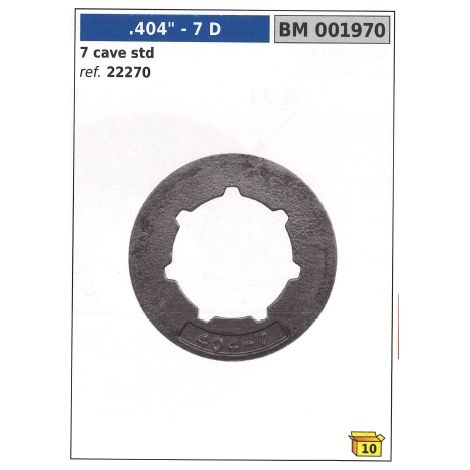 Anello autoallineante pignone NEWGARDENSTORE denti 7 .404" 7 cave 001970