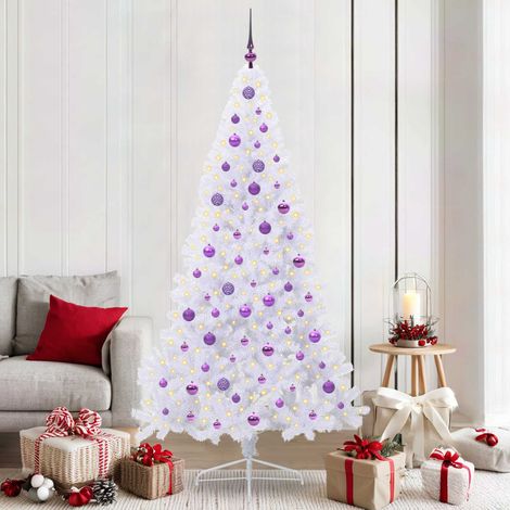 Teenpull – Künstlicher Weihnachtsbaum Weiß 210 cm PVC und Stahl (1/5)
