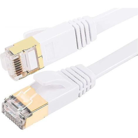 Câble Ethernet Cat7 30 m, plat, RJ45, haut débit 10 Gbit/s - XC (1/4)