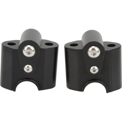 Verchromte, CNC-gefräste Aluminium-Lenkerhalterung, schwarz, für Motorrad R18 Classic 2020-2021, robuste Montageklemme. (1/5)