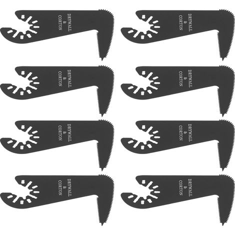 Lame de scie oscillante multifonction 10 pièces, double denture, outil multifonction, compatible Hitachi, coupe précise, accessoires de chantier. (1/5)