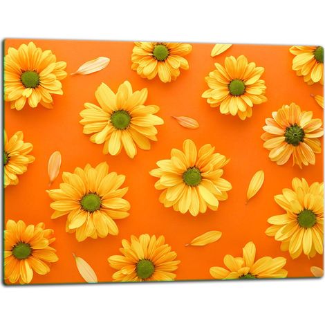 Tagliere della lastra di vetro 52x40 fiori (1/5)