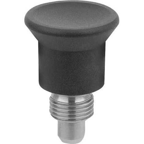 KIPP Arretierbolzen Mini M10x1 Ø5 S5 Form C mit Rastnut Edelstahl (1/4)