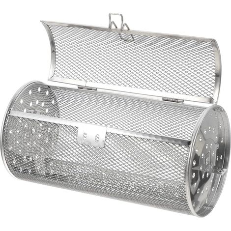 Panier à griller rotatif pour four et friteuse à air chaud, acier inoxydable 140 x 250 mm, cage en treillis métallique (1/5)