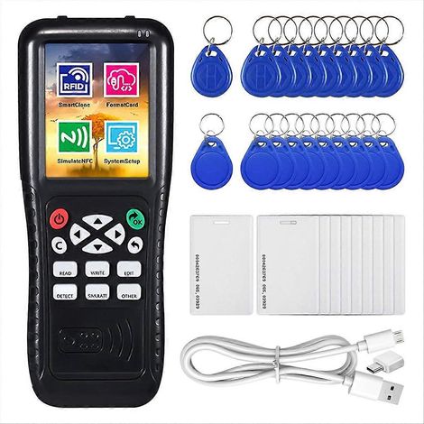 Duplicateur de cartes RFID avec fonction de décodage, lecteur et graveur de cartes à puce et lecteur/graveur RFID NFC T5 (1/5)