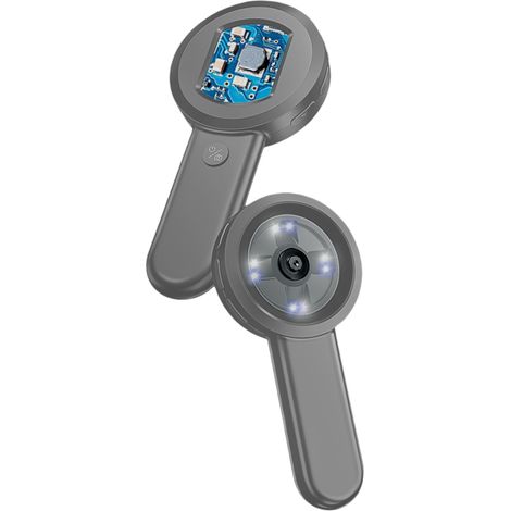 Loupe numérique portable, microscope numérique pour adultes et enfants, grossissement 100x, écran IPS 2 pouces, mise au point manuelle, photos 16 Mpx, batterie intégrée, éclairage LED.