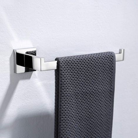 Serviette Bar SUS 304 en Acier Inoxydable Porte-Serviettes Salle de Bain WC Serviette Anneau de Montage Mural, Finition polie