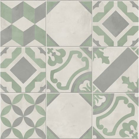 Carrelage sol / mur effet ciment vieilli 20x20 cm TERRA ART MIX S.M (vendu par boite de 1,20m2) (1/5)