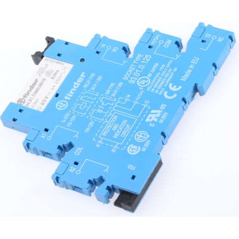 Relais d'interface 110 125V c.a. / V c.c., 1 RT, montage Rail DIN, série , 38 Series ( Prix pour 1 )