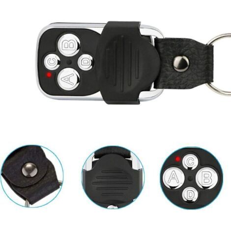 Lot de 2 télécommandes universelles sans fil à 4 boutons, duplicateur de télécommande de portail, fréquence 270-433,92 MHz, code fixe, télécommande de porte de garage (1/3)