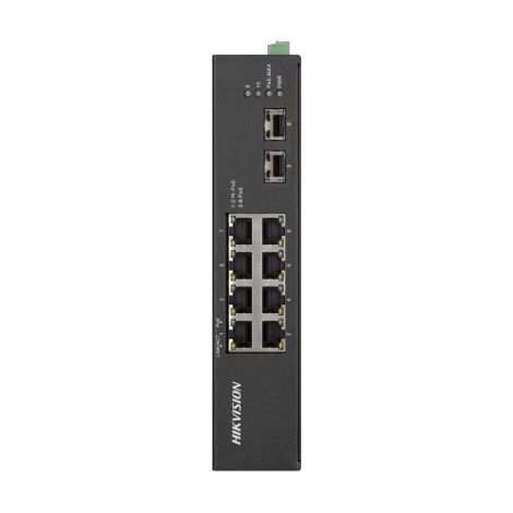 Conmutador Hi-Poe No Administrado Gigabit 8 Puertos Rango Temperatura Extendida Hikvision