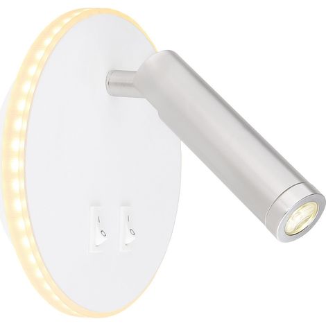 Globo - aplique de pared - Many - blanco - metal - Ø 15cm - LED - (1/5)