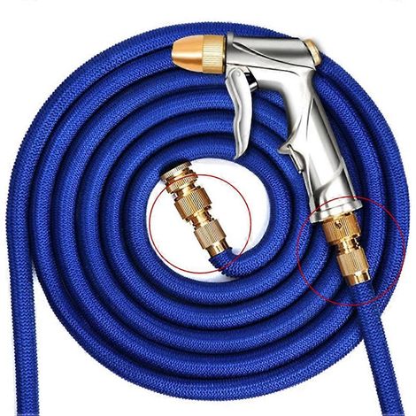 Raccord télescopique en alliage d'aluminium pour tuyau d'arrosage (2 pièces) (1/5)