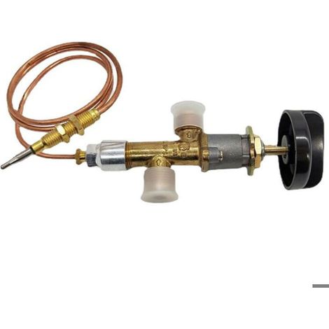 Vanne de chauffage au gaz avec dispositif de protection anti-flamme, corps de vanne de sécurité, vanne à bille (1/4)